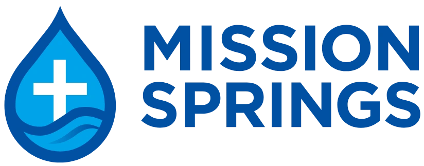 Logo for Mission Springs Dental Care in blue text.